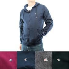 Champion Men's Fleece Jacket Athletic Wear Full Zip Long Sleeve Hooded