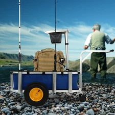 Wagon  Cart  Garden Beach Utility Outdoor Camping Sports Blue