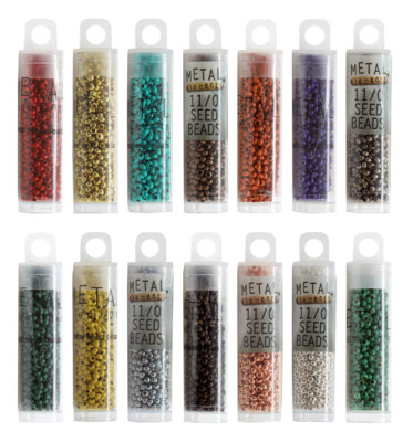 BeadSmith  Brass Base Metal Seed Beads Large Hole & Many Colors & Sizes