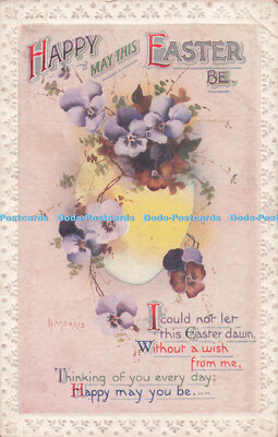 R733425 Happy May This Easter Be Flowers in Egg Der Regent Verlag