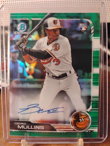 Cedric Mullins 2019 Bowman Chrome /99 Auto RC Baltimore Orioles