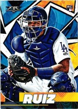 2021 Topps Fire #81  Keibert Ruiz Los Angeles Dodgers Rookie Card. rookie card picture