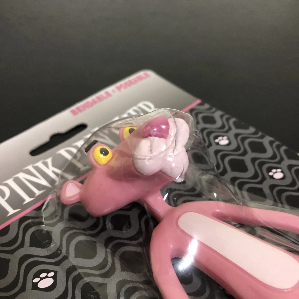 Vintage Pink Panther Bendable Poseable Figure Cartoon TV Show 2006 NJ Croce New - Image 4 of 4