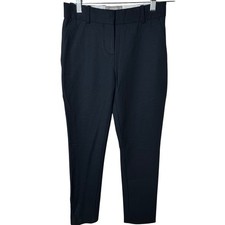 Everlane Dress Pants Women 00 Navy Blue Slim Fit Tapered Workwear Office