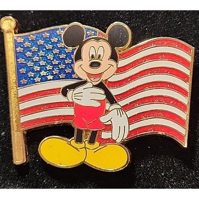 Disney Pin Old Glory Mickey Mouse American Flag Patriotic JUMBO LE