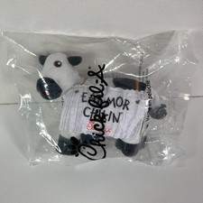 Chick-fil-A "Eat Mor Chikin" Plush Cow 2020 Promo Giveaway Toy 5"x4"  NEW 