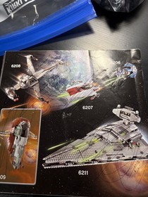 LEGO Star Wars 6210 Jabba's Sail Barge Ship Retired DUSTY + NO MINFIGS see below