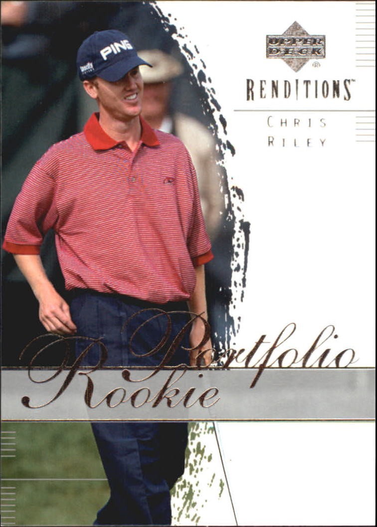 2003 Upper Deck Renditions #16 Chris Riley RP RC - GOLF