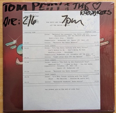 Tom Petty (pt 1) Off The Record Special 2 lp M & I radio show 2/3/86 #86-06