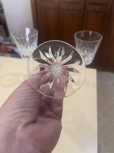 "3 vasos de vino Lenox EE. UU. Charleston corte cristal Lenox grabado vástago de 6 3/4""" - Imagen 4 de 10