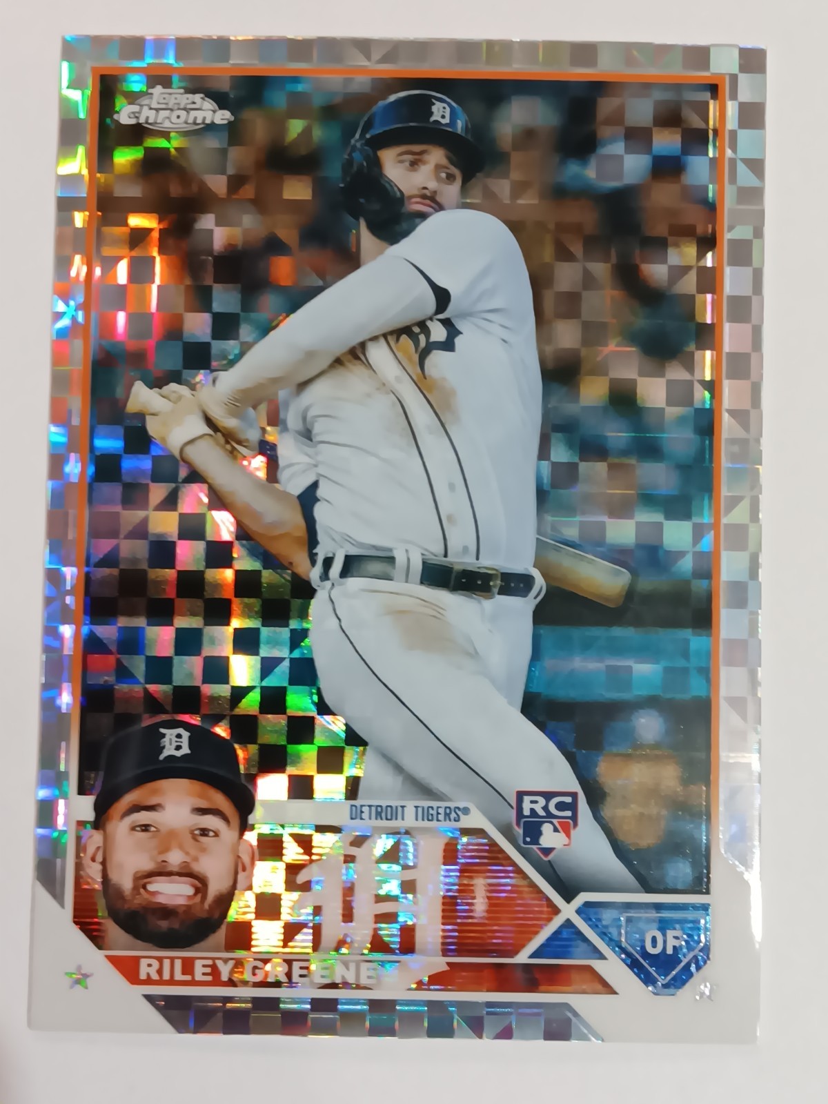 2023 Topps Chrome  X-Fractor #182 Riley Greene RC