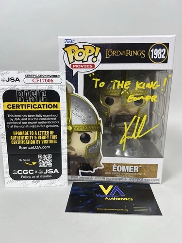 Karl Urban Signed Eomer Lord of the Rings WS Funko Pop w/ QUOTE + JSA COA
