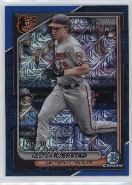 2024 Bowman Chrome Mega Box Blue Mojo Refractor 130/150 Heston Kjerstad #44 2l4