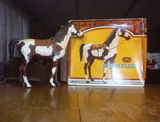 VINTAGE MARX BEST OF THE WEST STORM CLOUD PINTO HORSE, BLANKET  1970'S BOX