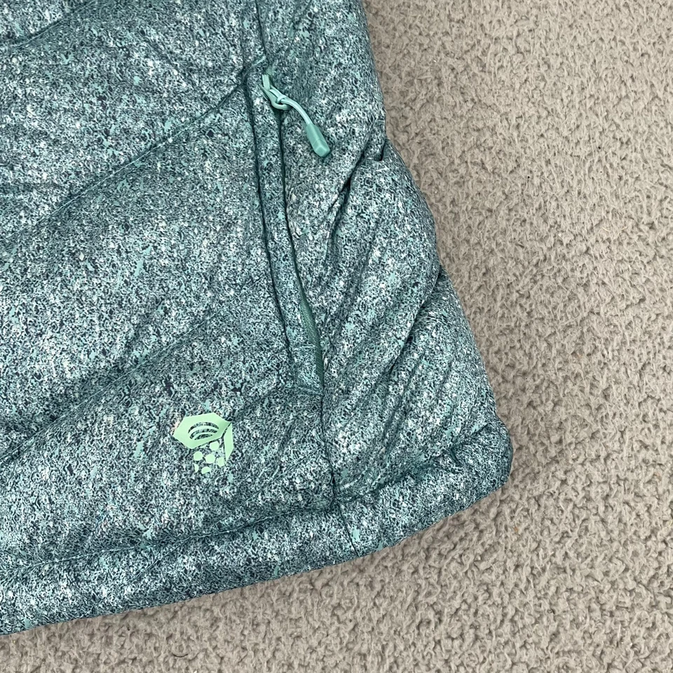 Chaleco Mountain Hardwear Q-Shield 650 para mujer XS azul pato plumón acolchado cremallera completa Foto 2 de 4