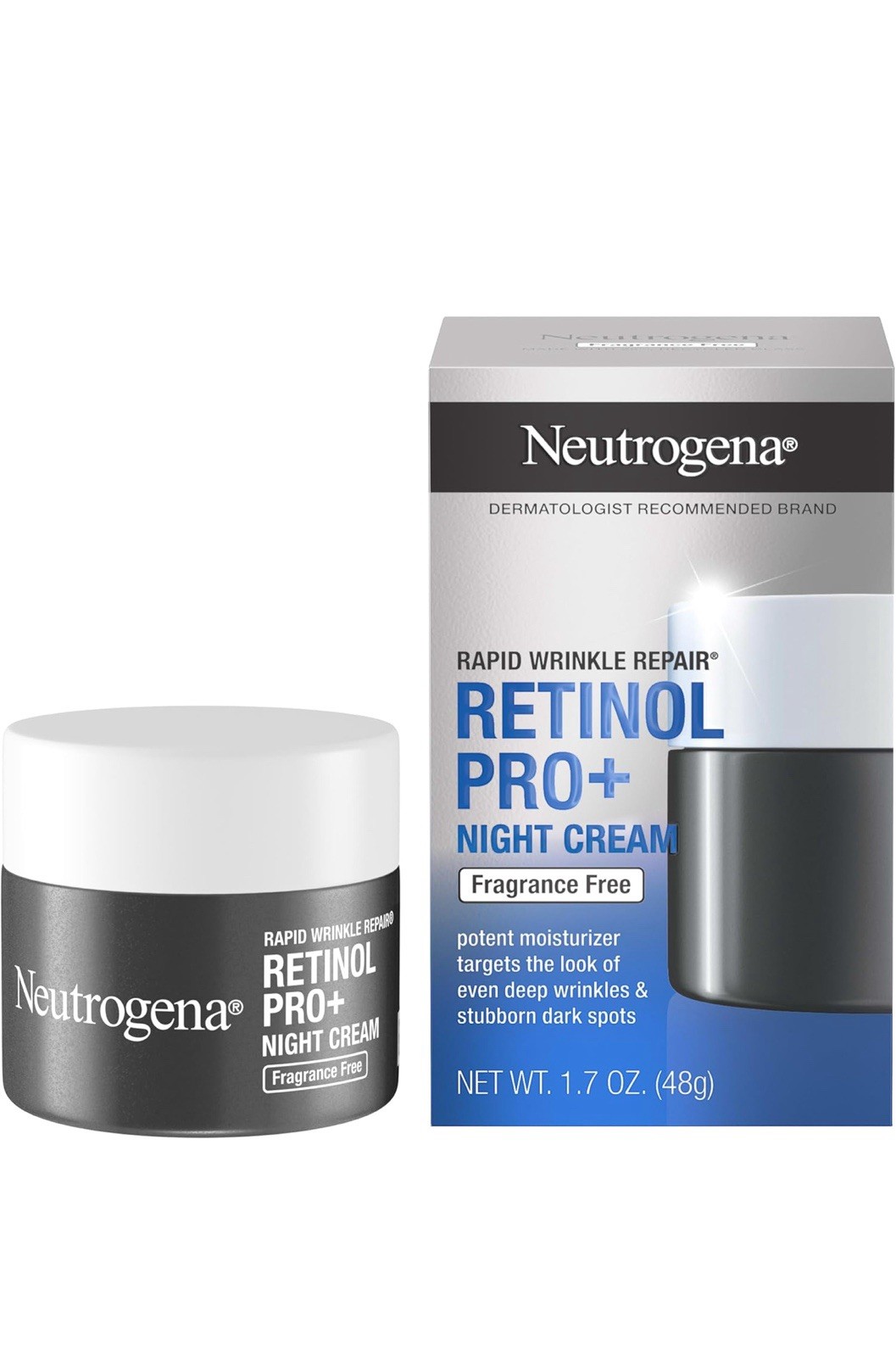 Neutrogena Retinol Pro+ Night Cream for Wrinkles 1.7 oz