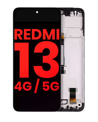 LCD Assembly With Frame For Redmi 13 4G / Redmi 13 5G (Aftermarket Plus)