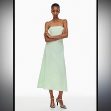 Aritzia Babaton Mint Green Resolution Maxi Strapless Dress Size XL