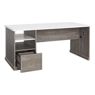 Sauder Craft Pro Engineered Wood Craft Table in Mystic Oak Finish