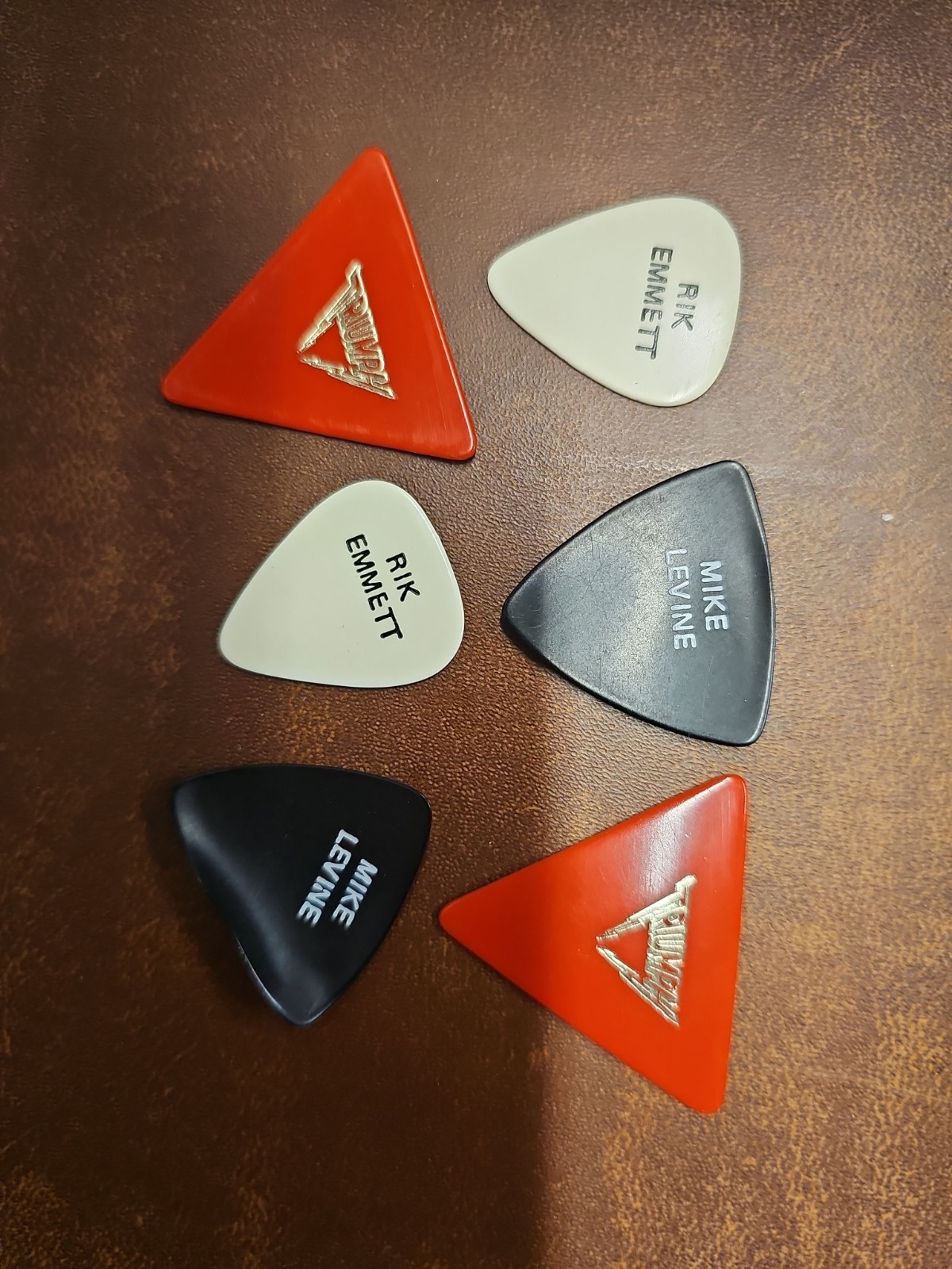 Triumph Rik Emmett & Mike Levine Vintage Guitar Picks - 1976 - 1977, 1 Pick Used