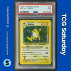 1999 POKEMON BASE SET UNLIMITED #14/102 RAICHU HOLO RARE PSA 7