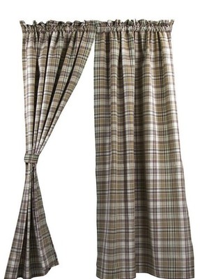 Park Designs Thyme Lined 2 Panel 84  X 72  Primitive Curtains Tiebacks Country