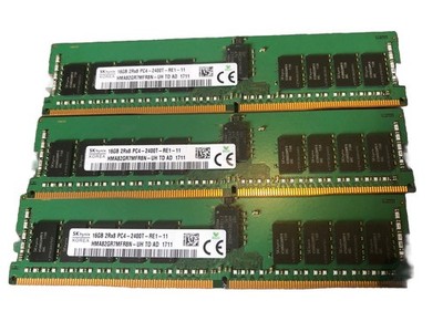 Lot of 3 SK Hynix 16GB 2Rx8 PC4-2400T-RE1-11 HMA82GR7MFR8N-UH
