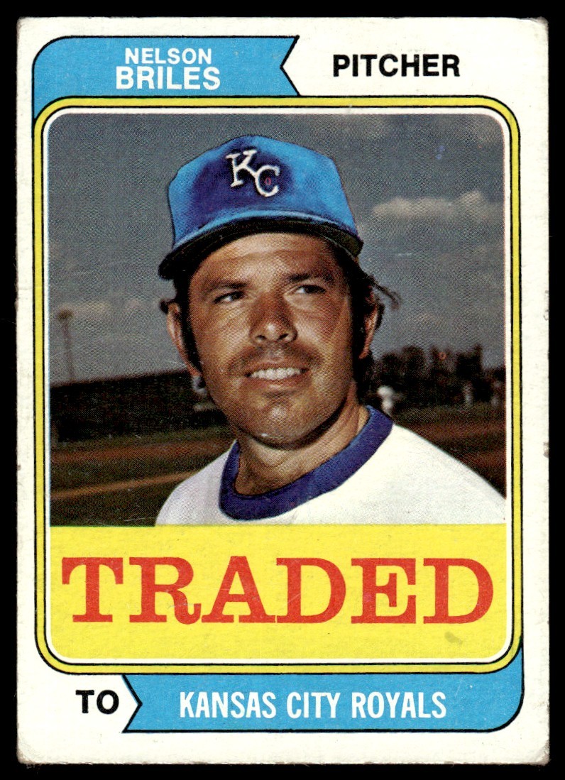 1974 Topps Traded Nelson Briles Kansas City Royals #123T
