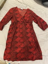 Mamalicious Red Maternity Pregnancy Dress Size S