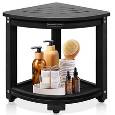 Kingpavonini Hdps Corner Shower Stool For Inside Shower Waterproof Shower Bench