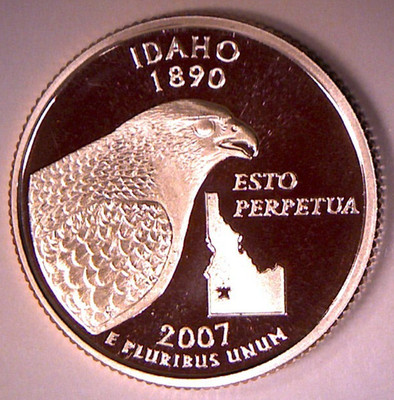 2007 S 25C IDAHO Proof 50 States Quarter **FREE SHIPPING**