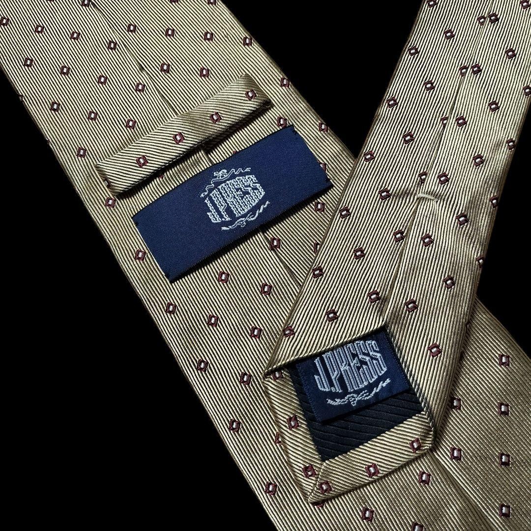 JPRESS Brown Dot Pattern Tie Classic Necktie Used - image 8