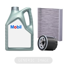 Service Kit MOBIL Engine Oil Formula F 0W-30 20L + MANN Filters For Volvo S60