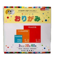 Japanese Origami folding Paper 3 Sizes x 20Colors-60 Sheets Gold Silver Assorted