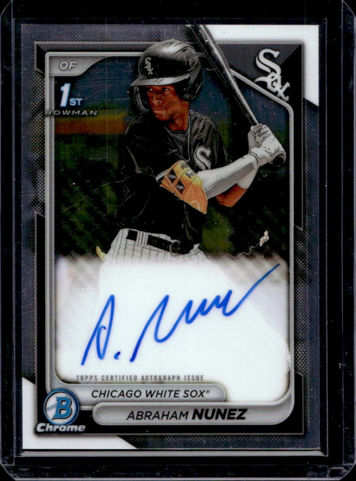 2024 Bowman Chrome Abraham Nunez Auto 1st #CPA-ANZ White Sox