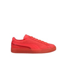 PUMA Suede Triplex Mono Lace Up Youth Girls Red Sneakers Casual Shoes 384377-01