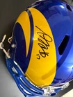 Los Angeles Rams Davante Adams Signed Blue Full Size Replica Helmet Metabilia