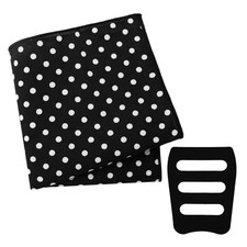 Pocket Squares for Men, Polka Dots Cotton Men's Handkerchiefs with Pocket Black