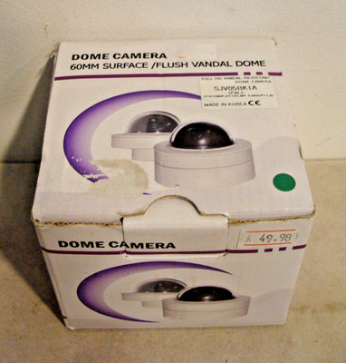 FULL HD VANDAL -RESISTANT-DOME CAMERA - Unbenutzt Neu in OVP (aus Umbau )