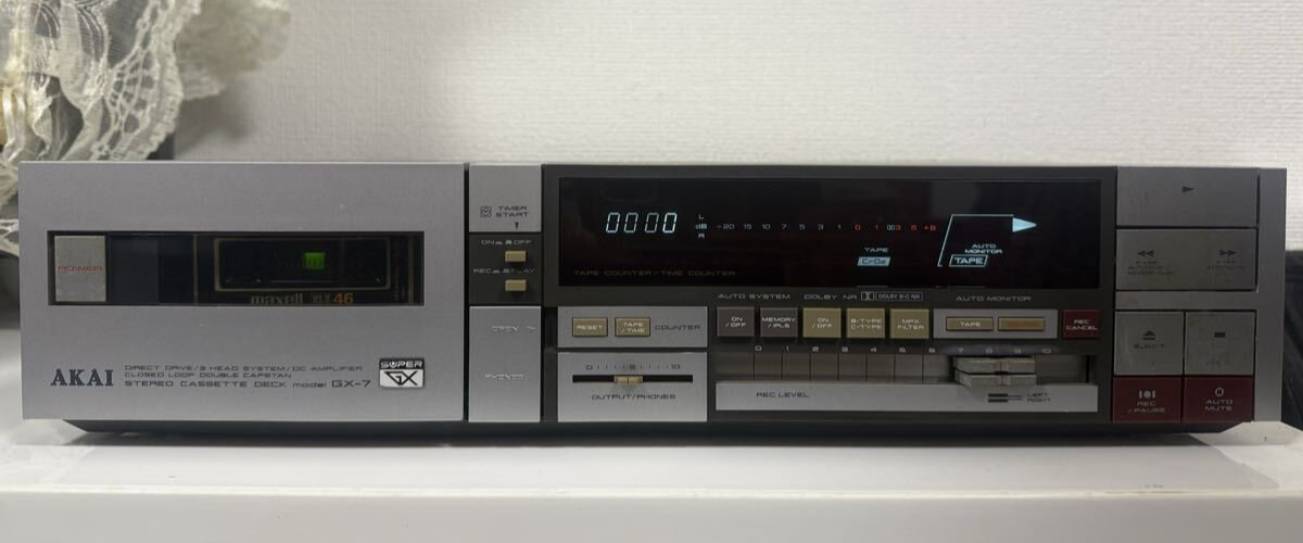 AKAI GX-7 3-head Cassette Deck Super GX | AC100V 50Hz/60Hz