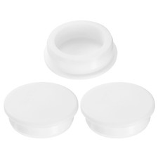 3Pcs Silicone Hole Plug Round Rubber Stoppers for 45mm/1.77" Hole White