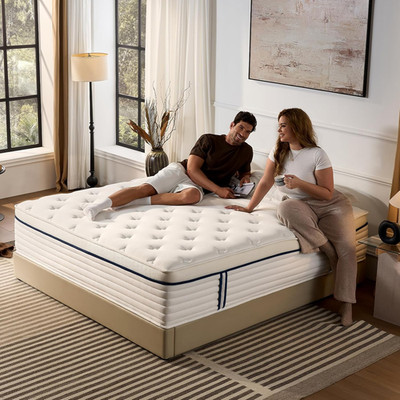 Full Size Mattress 12 Inch, Medium Plush Hybrid Mattress with Memory Foam & Indi