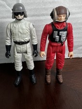 VINTAGE KENNER STAR WARS 1983 ROTJ AT-ST DRIVER AND B-WING PILOT FIGURE LOT