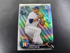 Brett Adcock 2016 1st Bowman Chrome Astros Draft Refractor Rookie RC #BDC-49