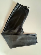 Oui Lederhose Gr. 42 Schwarz Neuwertig