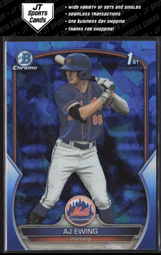 2023 Bowman Draft Sapphire AJ Ewing BDC-152 1st New York Mets - Picture 1 of 2