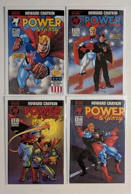 Power & Glory Complete Series 4 Comics 1A 2 3 4 Malibu Bravura