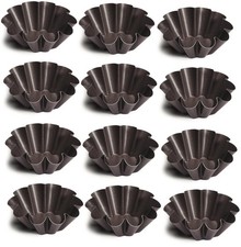 12 x Stampo da Forno Stampo per Torte Teglia per Pane BRIOCHE Antiaderente °110mm/42mm Antiaderente