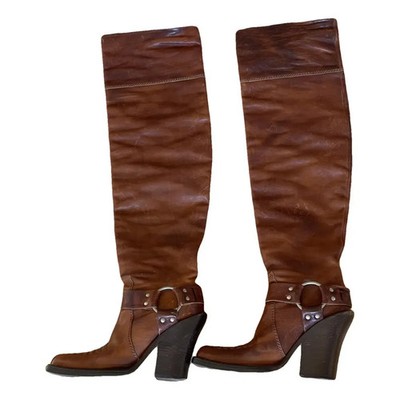  Dior Diorider leather biker boots