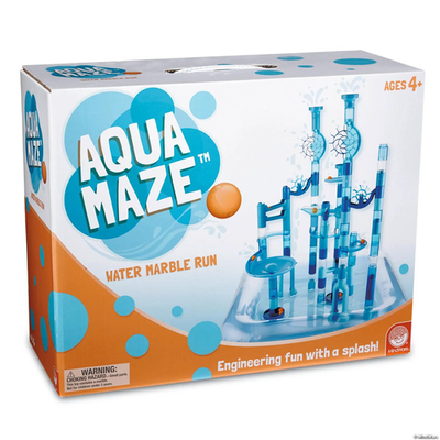 #ad MindWare 125 Piece Aqua Maze Marble Run Water STEM Building Toy $34.99